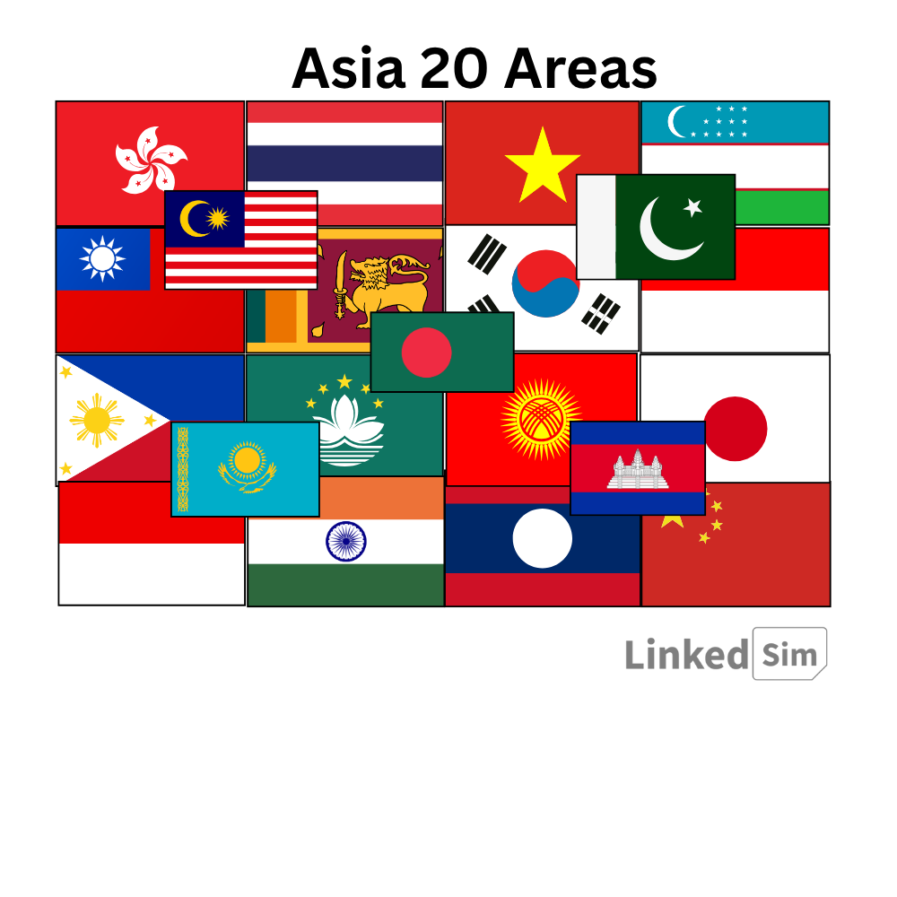 Asia (20 areas)
